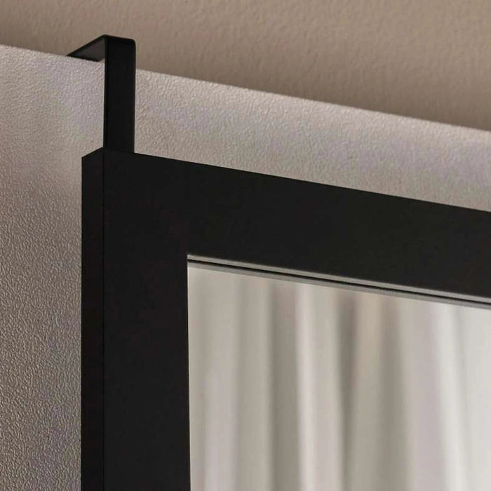 Door Mirror With Hook - Black Pan Home