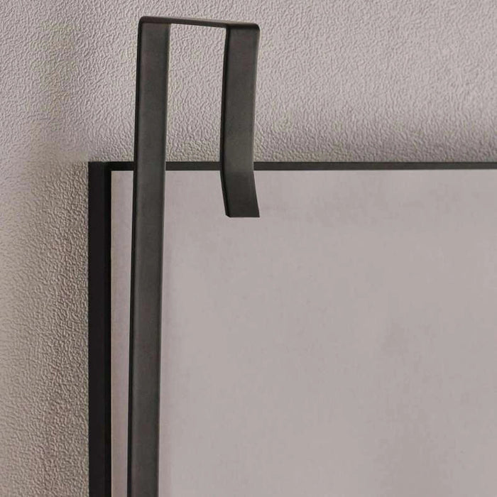 Door Mirror With Hook - Black Pan Home