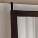 Door Mirror With Hook - Brown Pan Home