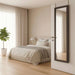 Door Mirror With Hook - Brown Pan Home