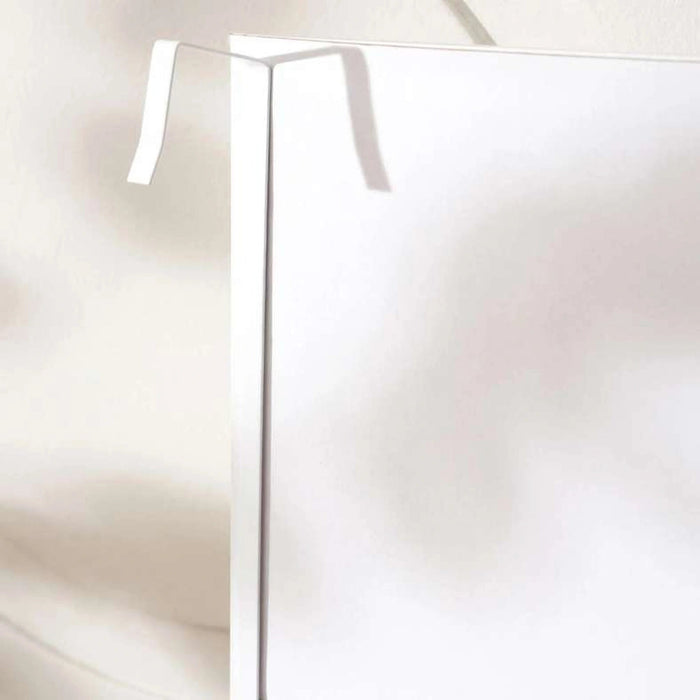 Door Mirror With Hook - White Pan Home