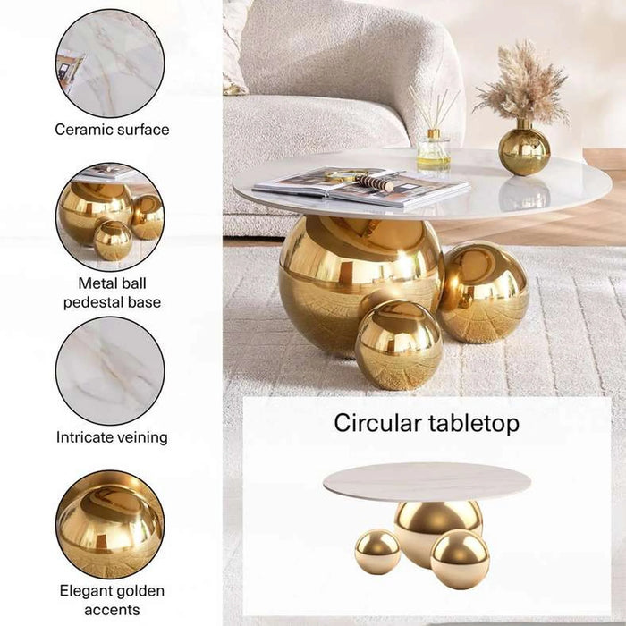 Doran Coffee Table - White