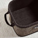Dorian Bamboo Rectangular Basket With Fabric Liner  32X22X14Cm-Natural/Black Pan Home