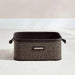 Dorian Bamboo Rectangular Basket With Fabric Liner  36X26X16Cm-Natural/Black Pan Home