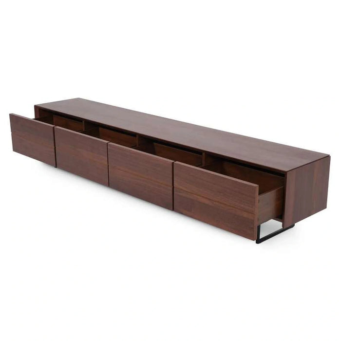 Doris Tv Unit Upto 80 Inches Veneer- Brown Black