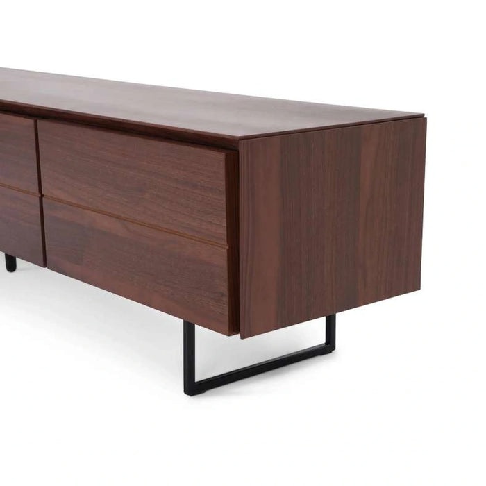 Doris Tv Unit Upto 80 Inches Veneer- Brown Black