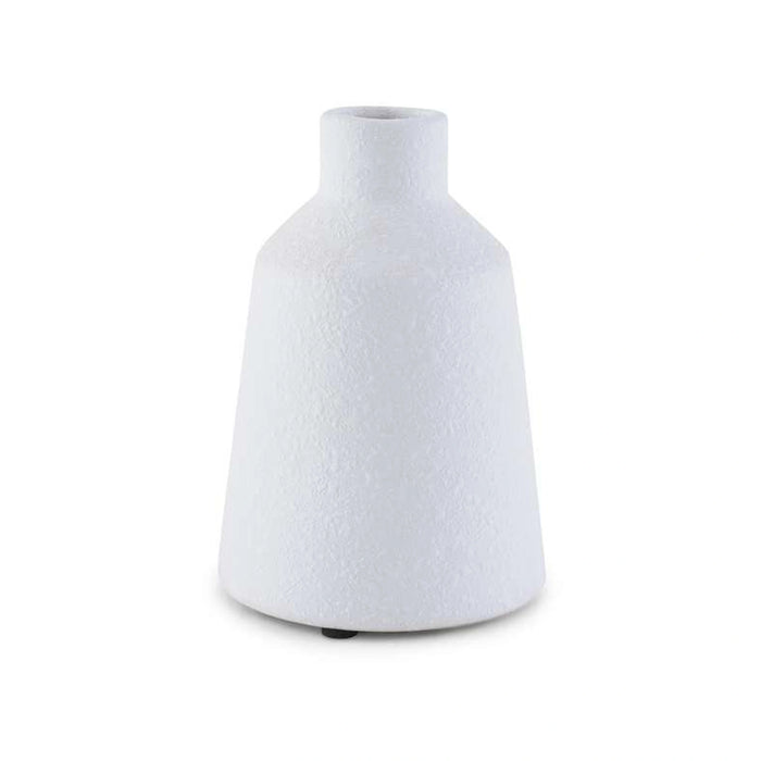 Dorothy Stoneware Vase 17Cm - White