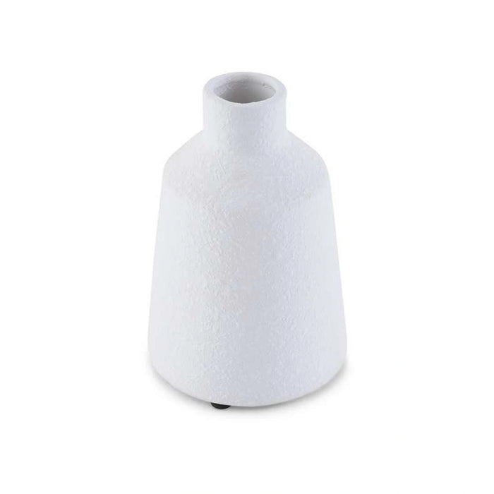 Dorothy Stoneware Vase 17Cm - White