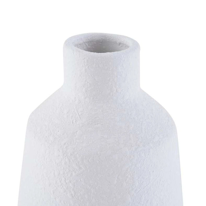 Dorothy Stoneware Vase 17Cm - White