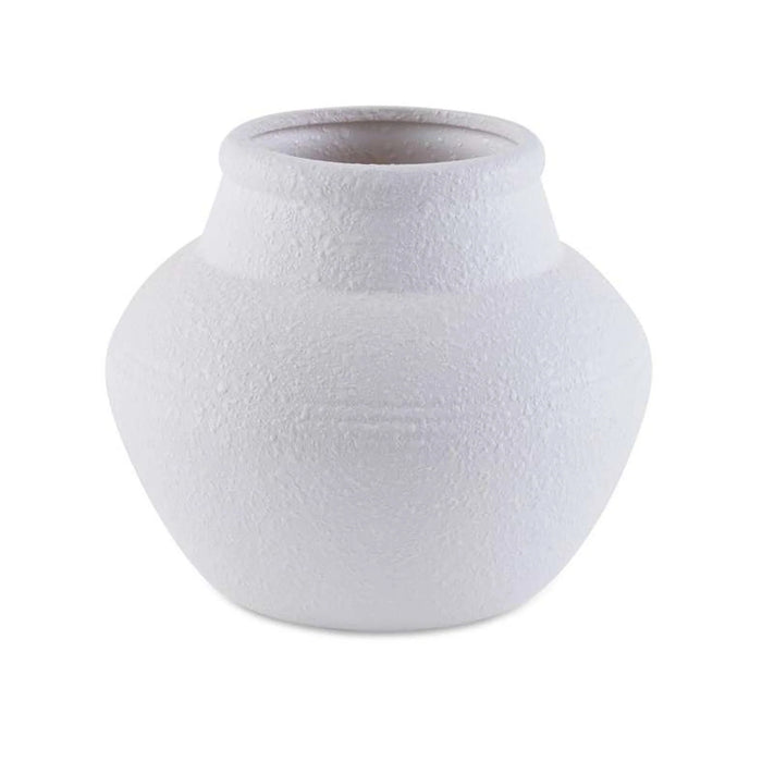 Dorothy Stoneware Vase 22.5X22.5X18.5Cm- White