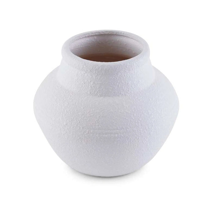 Dorothy Stoneware Vase 22.5X22.5X18.5Cm- White