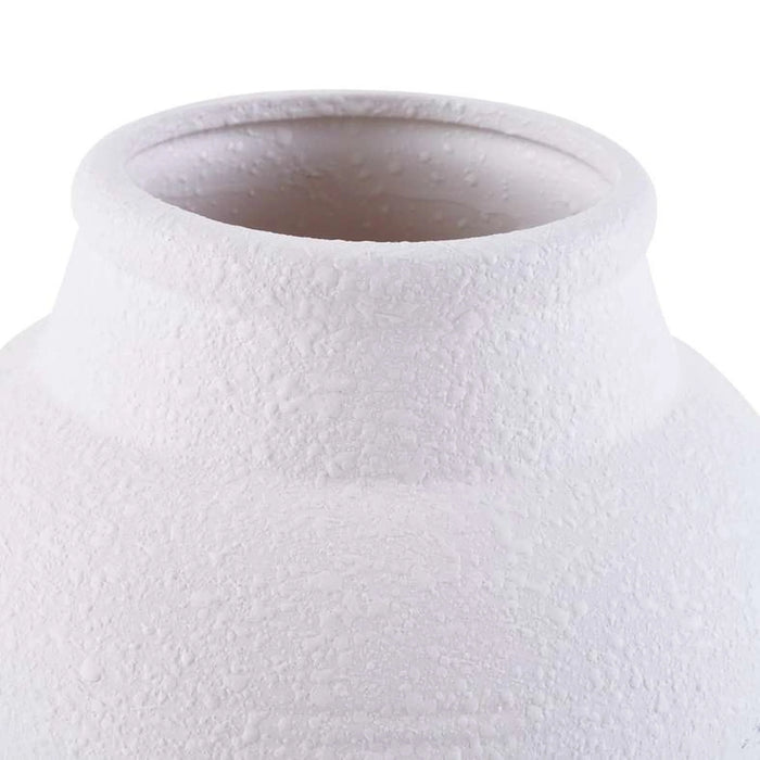 Dorothy Stoneware Vase 22.5X22.5X18.5Cm- White