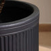 Dovica Polyresin Planter Dia24X21.5Cm - Dark Grey Pan Home