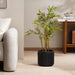 Dovica Polyresin Planter Dia29.5X26.5Cm - Dark Grey Pan Home