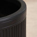Dovica Polyresin Planter Dia29.5X26.5Cm - Dark Grey Pan Home