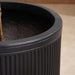 Dovica Polyresin Planter Dia43X38Cm - Dark Grey Pan Home
