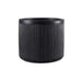 Dovica Polyresin Planter Dia43X38Cm - Dark Grey Pan Home