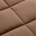 Down Alternative 2-Piece Reversible Comforter Set 150X220cm - Beige Brown Pan Home