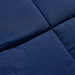 Down Alternative 2-Piece Reversible Comforter Set - Navy Grey Pan Home