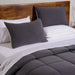 Down Alternative 3-Piece Reversible Comforter Set - Grey Pan Home