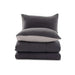 Down Alternative 3-Piece Reversible Comforter Set - Grey Pan Home