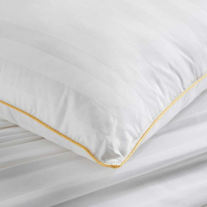 Downfeel Luxury Stripe Pillow - White Pan Home