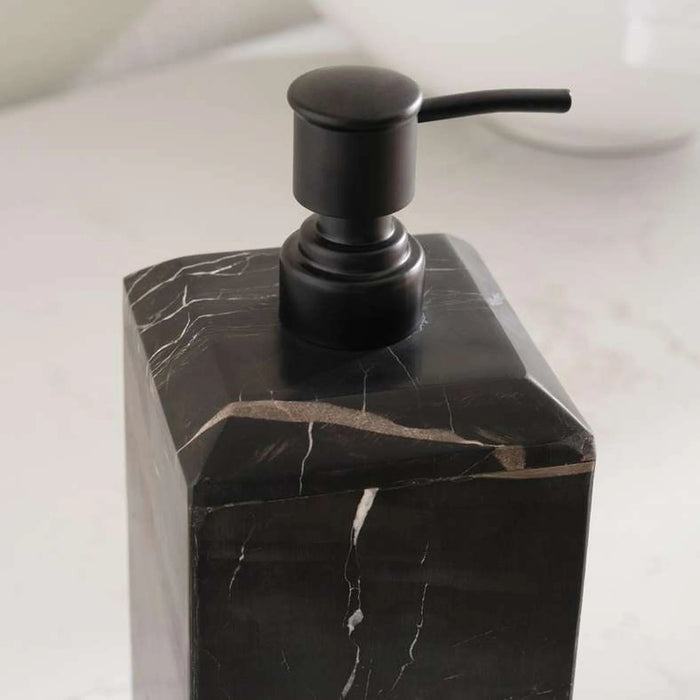 Dragon Marble Soap Dispenser 8.6X8.6X14.5Cm - Black Pan Home
