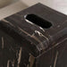 Dragon Marble Tissue Box 14.5X14.5X16.5Cm - Black Pan Home