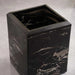 Dragon Marble Waste Bin 19X19X25.50Cm - Black Pan Home