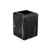 Dragon Marble Waste Bin 19X19X25.50Cm - Black Pan Home