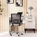 Drake Office Low Back Chair Mesh Fabric - Grey Black Pan Home