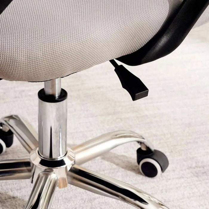 Drake Office Low Back Chair Mesh Fabric - Grey Black Pan Home