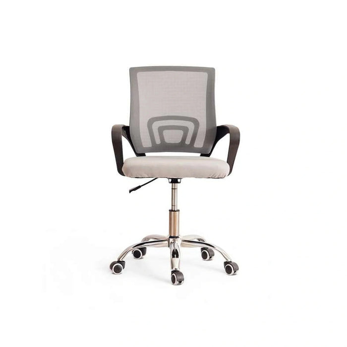 Drake Office Low Back Chair Mesh Fabric - Grey Black Pan Home