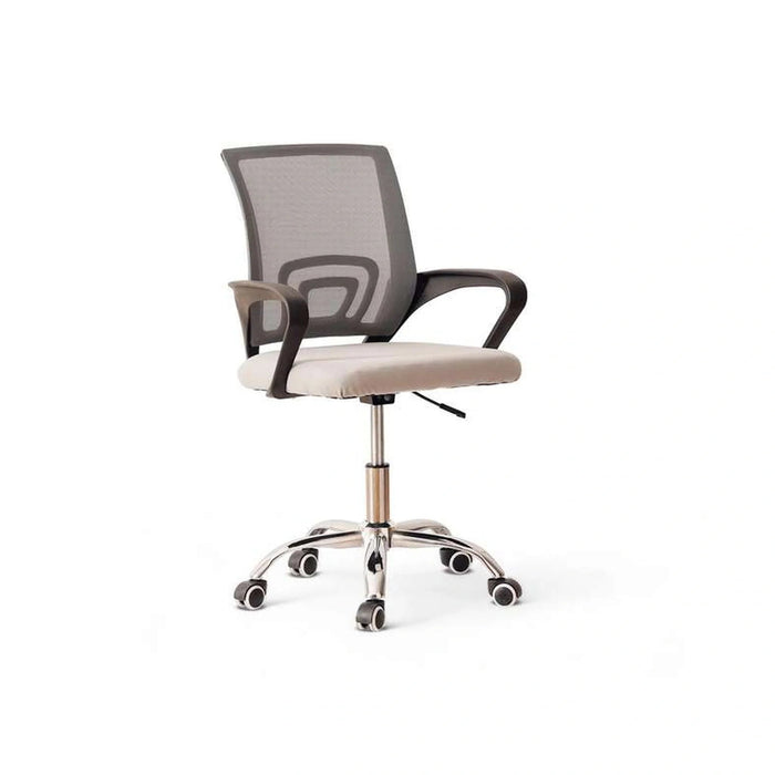 Drake Office Low Back Chair Mesh Fabric - Grey Black Pan Home