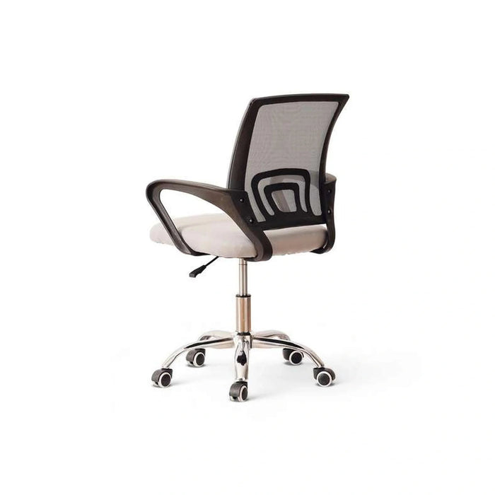 Drake Office Low Back Chair Mesh Fabric - Grey Black Pan Home