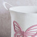Dreamy Butterfly Rope Storage Basket 42X42X46Cm-White Pan Home