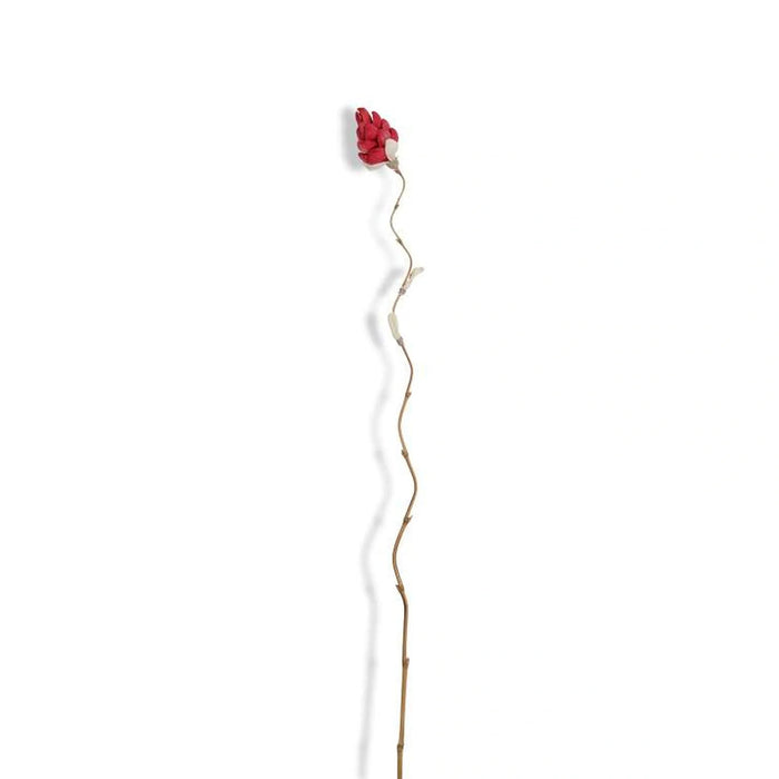 Dried Corn Leaf Bamboo Flower Stick 13X13X160Cm- Red Pan Home