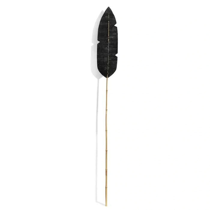 Dried Sisal Bamboo Leaf Stick 20X2X200Cm- Black Pan Home