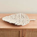 Drift Teak Wood Decor Leaf Platter 37X5X50Cm - White Wash Pan Home