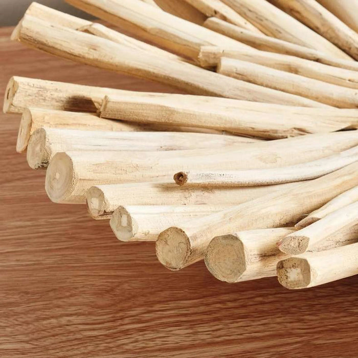 Drift Teak Wood Decor Platter 50X50X13Cm - Natural Pan Home