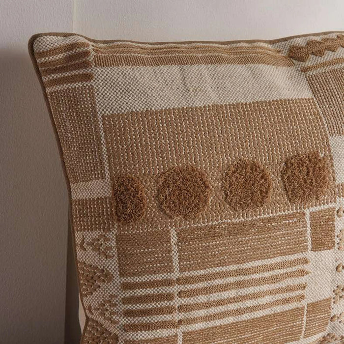 Durban Embroidered Down Alternative Filled Cushion 35X50 Cm - Rust Pan Home