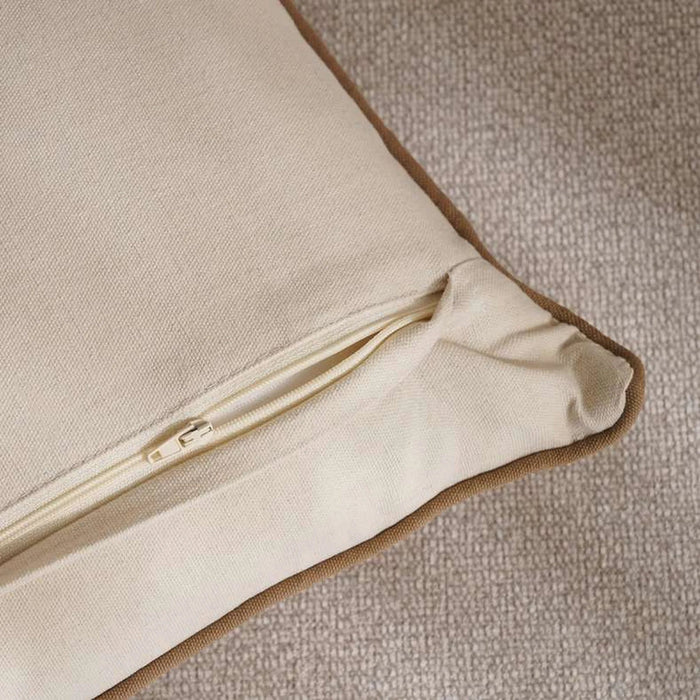 Durban Embroidered Down Alternative Filled Cushion 35X50 Cm - Rust Pan Home