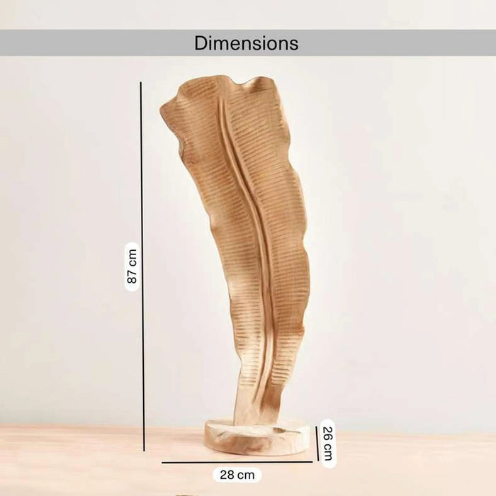 Dylan Teak Wood Decor Sculpture 28X26X87Cm - Natural Pan Home