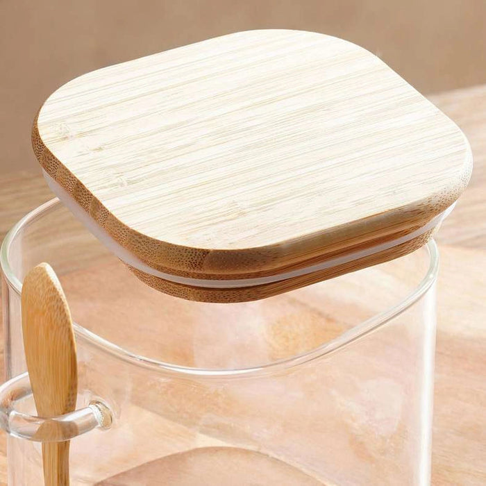 Earlo Glass Canister With Spoon 1.2L - Clear Pan Home