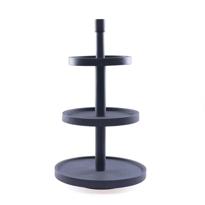Earthy House Acacia 3-Tier Cake Stand D30.4X53.3Cm -Black