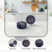 Earthy House Acacia 4-Piece Coaster D10.1X5Cm -Black Pan Home