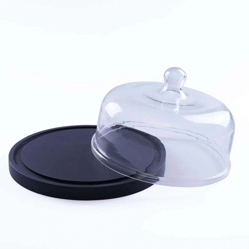 Earthy House Acacia Cake Dome D30X18Cm -Black Pan Home