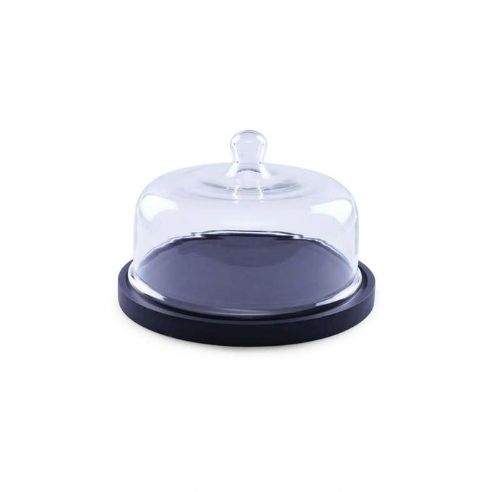 Earthy House Acacia Cake Dome D30X18Cm -Black Pan Home