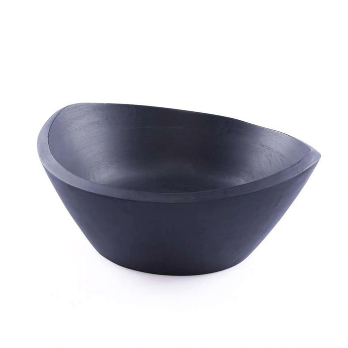 Earthy House Acacia Serving Bowl 25.4X24X10Cm -Black Pan Home