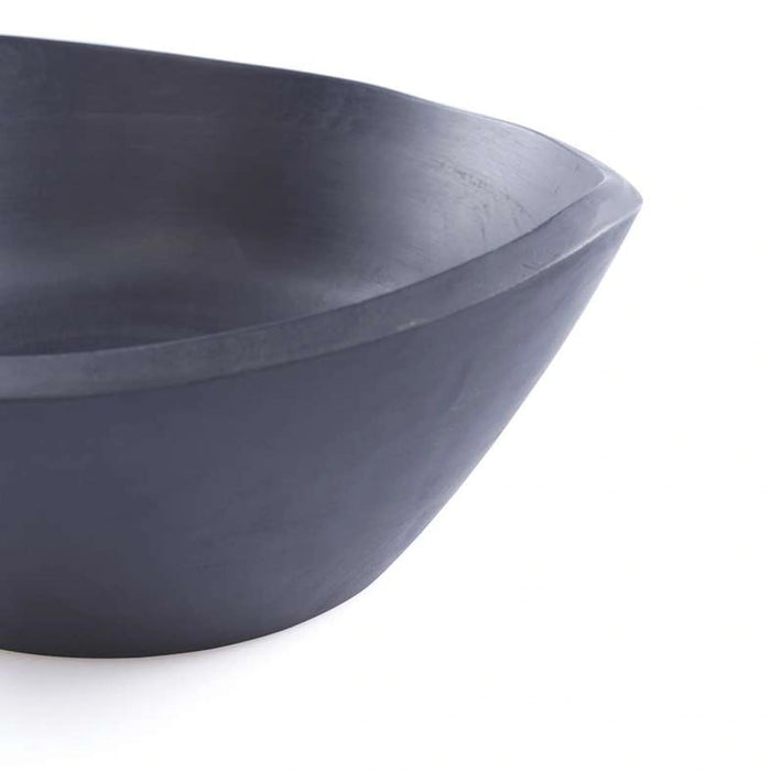 Earthy House Acacia Serving Bowl 25.4X24X10Cm -Black Pan Home